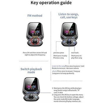 Samochodowy nadajnik Bluetooth telefon głośnomówiący [12010000078]